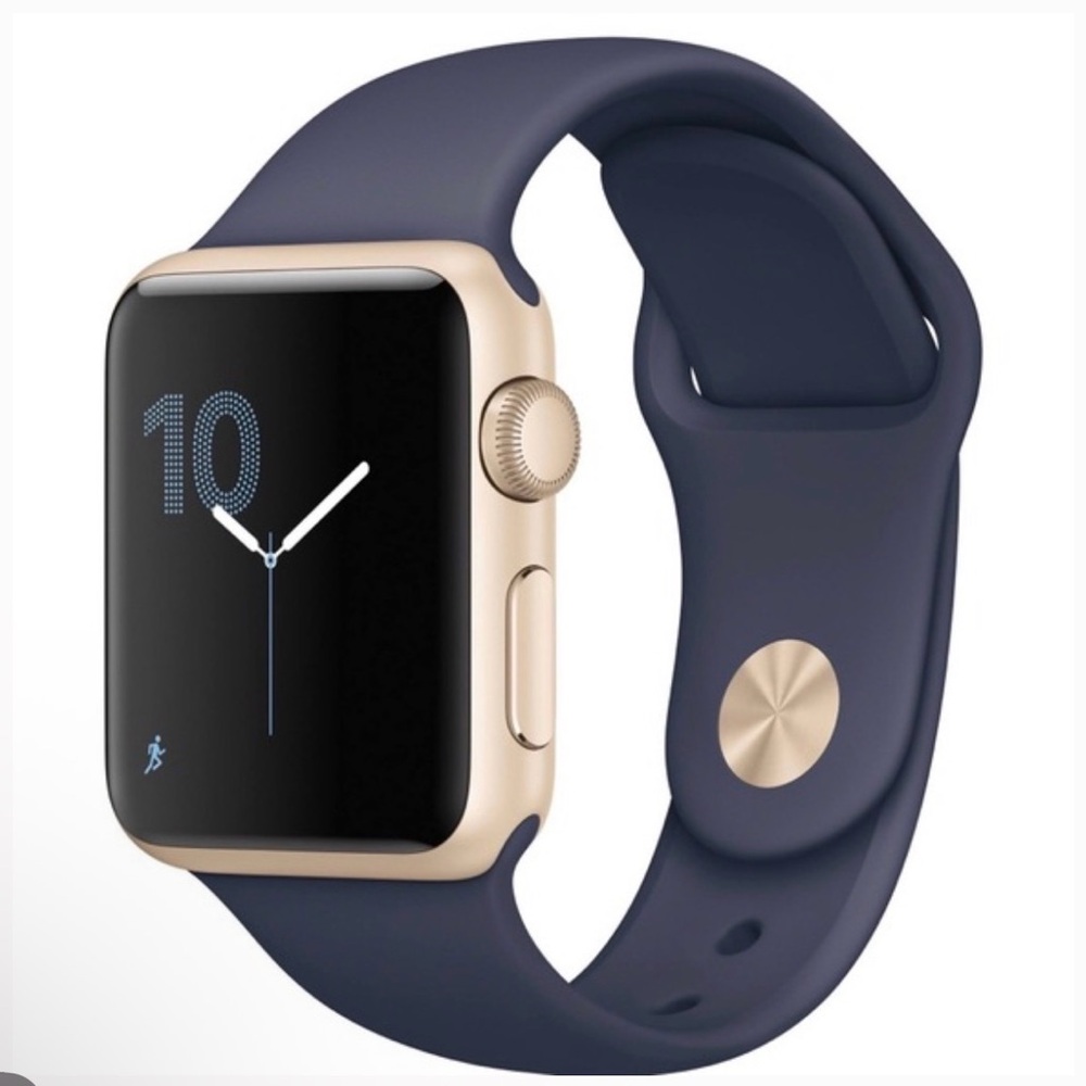Apple Watch Bundle
Apple Watch 38 mm Gold Gen 1
White Band
Grey Band
Chrome Band